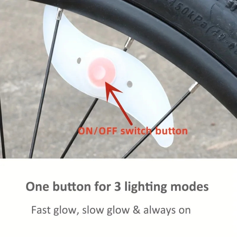 GlowSpoke Compact Wheel Safety Lights Set