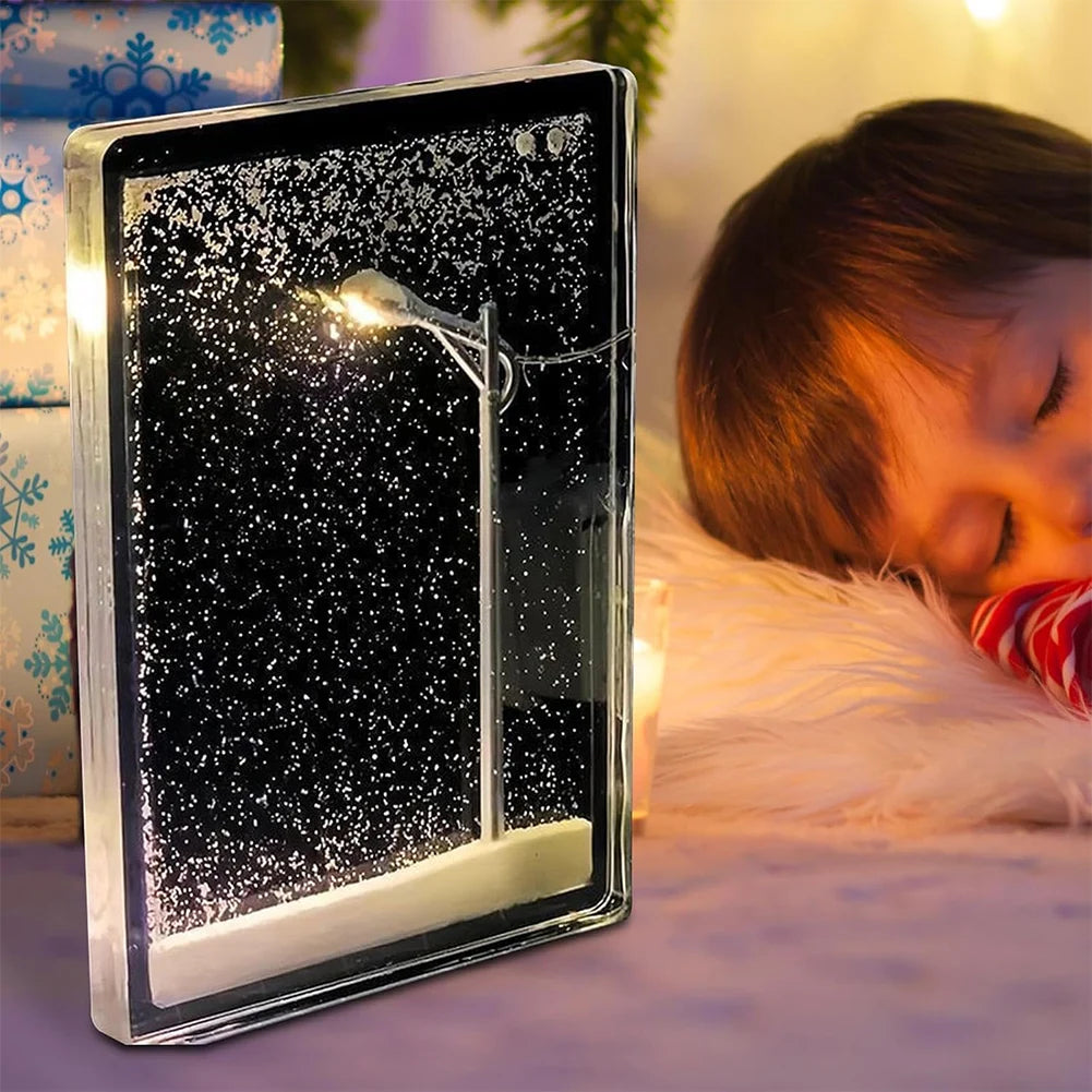 Handmade Cozy Snow Night Lamp