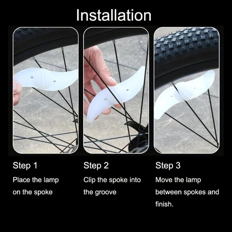 GlowSpoke Compact Wheel Safety Lights Set