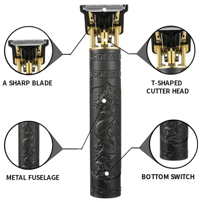 Black Dragon Vintage USB Clipper Razor