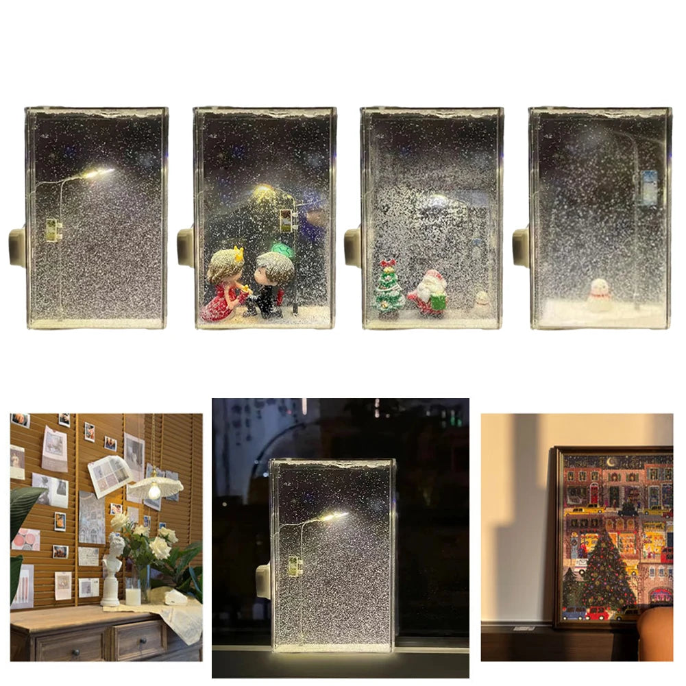 Handmade Cozy Snow Night Lamp