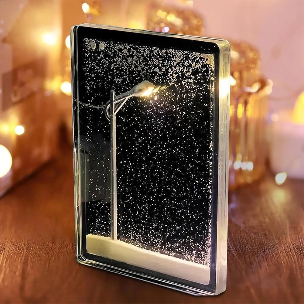 Handmade Cozy Snow Night Lamp